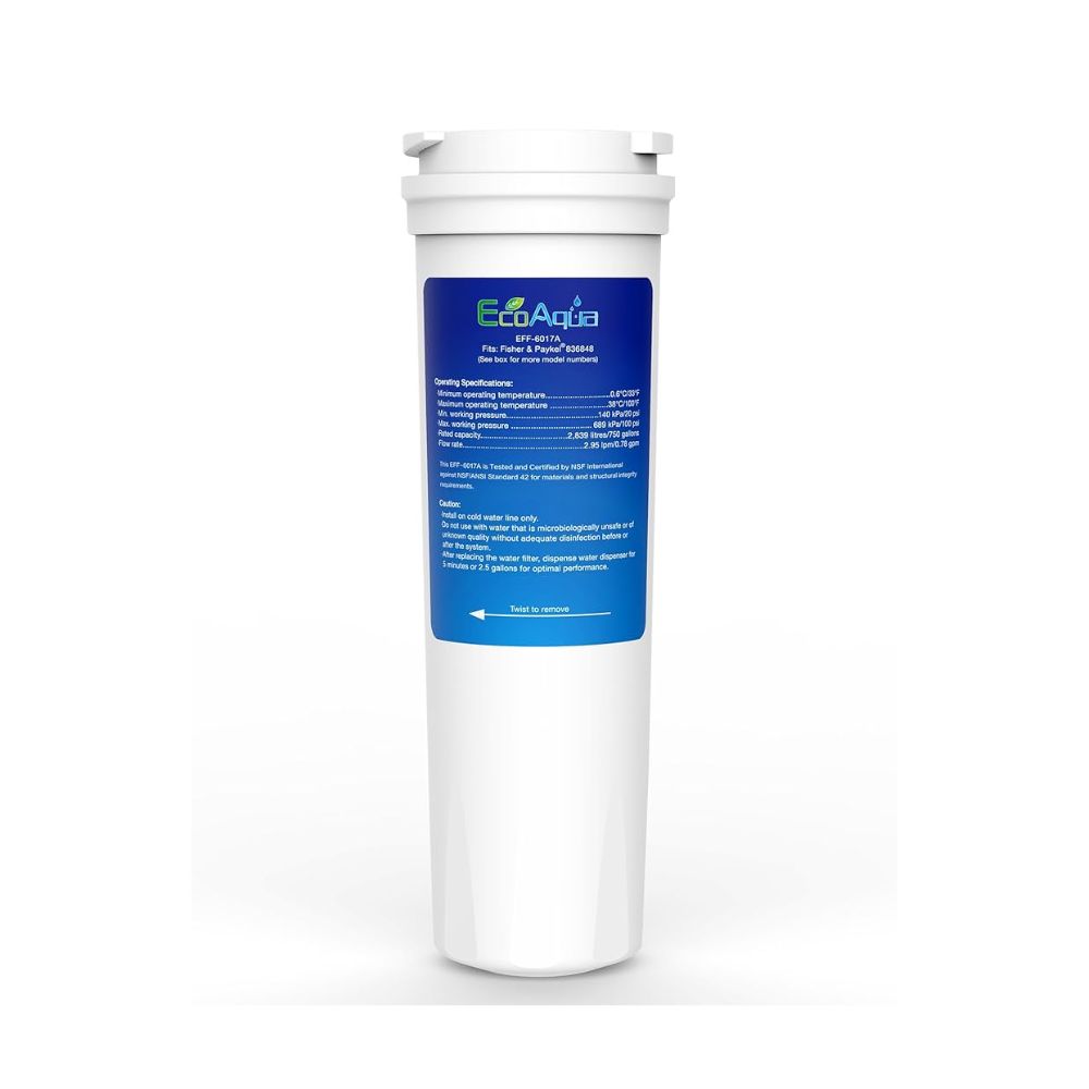 Transform Your Drinking Water with EcoAqua EFF-6017A Replacement for Fisher & Paykel 836848